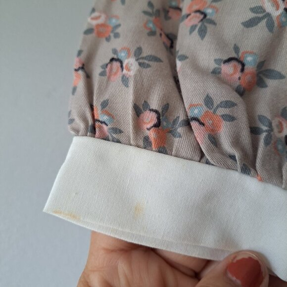 Vintage Coming‎ Thing Girls 80s Floral Long Sleeve Classic Knee Dress Size 6X - Picture 11 of 13